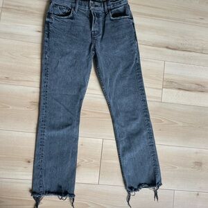 GRLFRND Tatum High-rise Bootcut Jeans Midnight Rambler Black Size 24